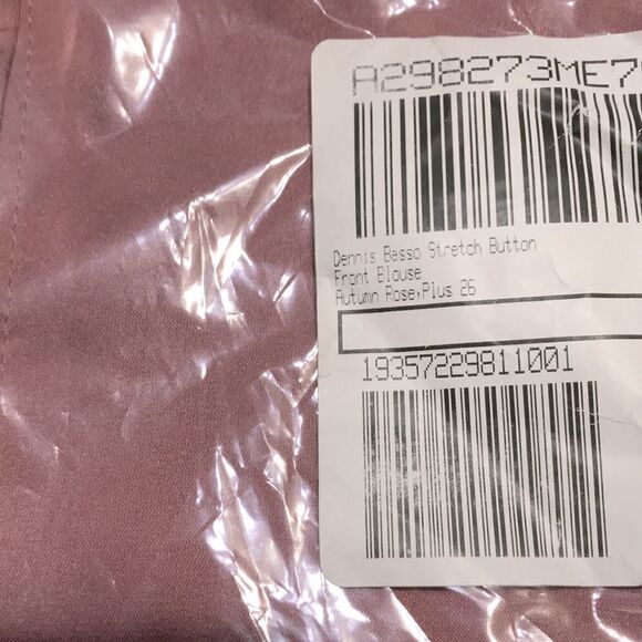 Dennis Basso Stretch Button Front Blouse - Picture 4 of 5